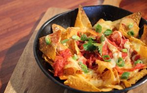 Wood fired Nachos at Fat Mamma's Wood Fired Pizza in High Wycombe