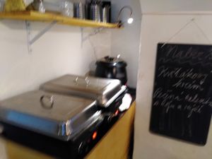 Self-service buffet at Tři Ocásci in Brno