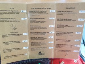 Menu March 2024 at Vegieria in Heatherton