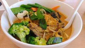 Laksa  at Vegieria in Heatherton