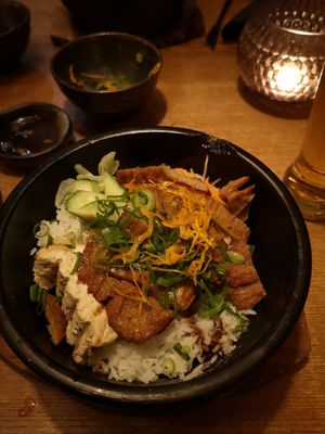 Happy monk at Con Tho in Berlin