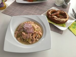 Vurstsalat  at Cafe Chez Rani in Augsburg