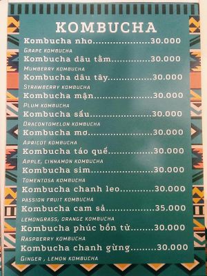 menu 2 at Goom in Hoi An