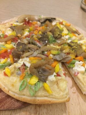 Vegan pizza - a bit small but good 65k  at Goom in Hoi An