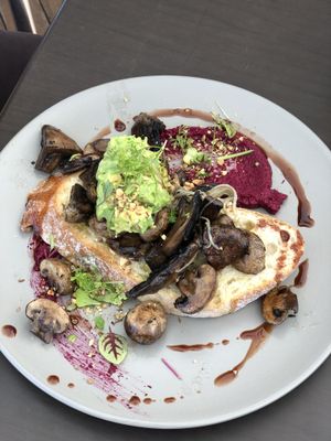 Got mush-room for brunch, vegan option  at Wild Plum Kitchen in Tamborine Mountain