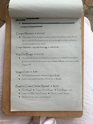 Menu at Wild Plum Kitchen in Tamborine Mountain