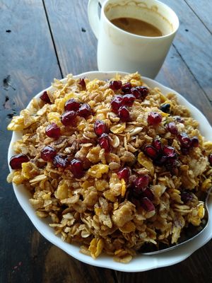 Granola at Cafe Catamaran in Alappuzha