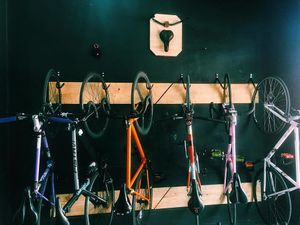 Bike Station at Viva la Vegan Bike Cafe in Curitiba