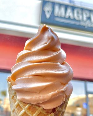 Thai tea soft serve✨Delicious   at Magpies Softserve in Tarzana
