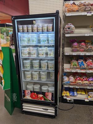 Local Gino's soup display at Natural Grocers in Reno