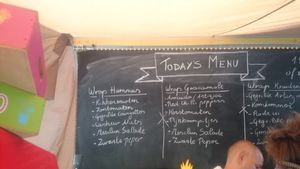 vegan wraps ingredients at Frutsi in Mechelen