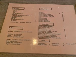 Menu at Charlotte's by De Brugsche Tafel in Bruges