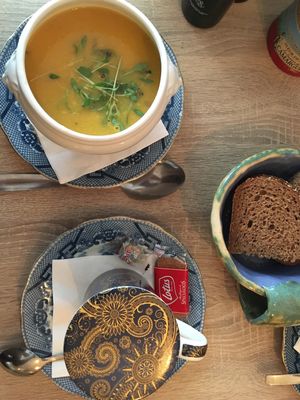 Soup and tea at Charlotte's by De Brugsche Tafel in Bruges