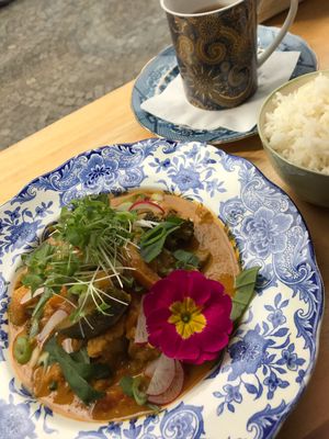 Vegan curry :) at Charlotte's by De Brugsche Tafel in Bruges