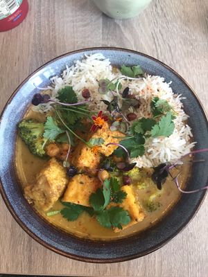Tofu curry at Charlotte's by De Brugsche Tafel in Bruges