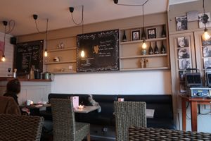 cute little cafe at Charlotte's by De Brugsche Tafel in Bruges