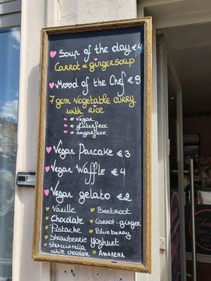menu of the day at Charlotte's by De Brugsche Tafel in Bruges