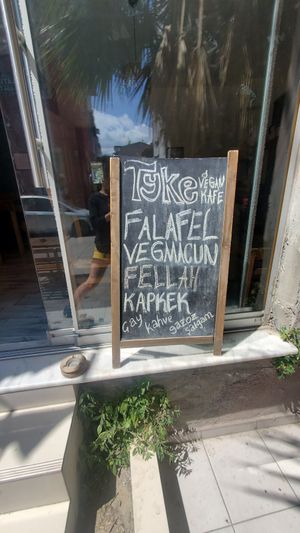 Menu at Tyke Kafe in Izmir