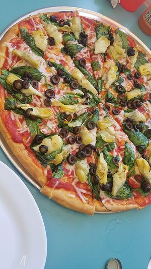 Vegan pizza at Bluebird Pizza in Roseburg