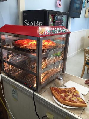 Pizza by the slice at Bluebird Pizza in Roseburg
