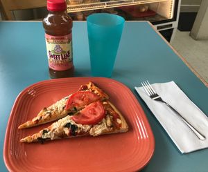 Vegan Garlic Margherita Pizza at Bluebird Pizza in Roseburg