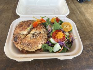 Loved the edible flowers at a'a Roots Health Cafe in Lahaina