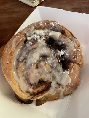 Cinnamon bun   at a'a Roots Health Cafe in Lahaina