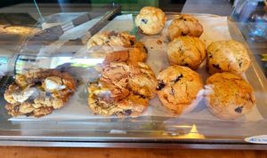 Muffins and big cookies at a'a Roots Health Cafe in Lahaina
