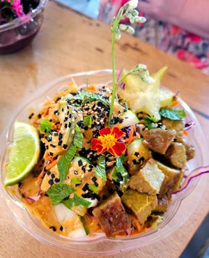 The Naked Summer +tempeh at a'a Roots Health Cafe in Lahaina