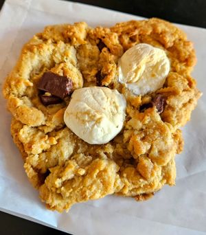 Marshmallow chocolate cookie at a'a Roots Health Cafe in Lahaina