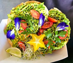 Avocado toast at a'a Roots Health Cafe in Lahaina