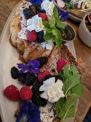 Sunday brunch French toast at a'a Roots Health Cafe in Lahaina