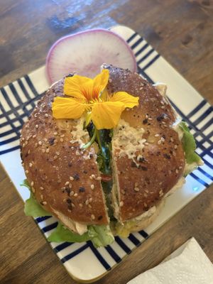 bagel  at a'a Roots Health Cafe in Lahaina