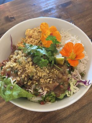   at a'a Roots Health Cafe in Lahaina