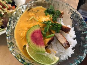 Curry bowl at a'a Roots Health Cafe in Lahaina