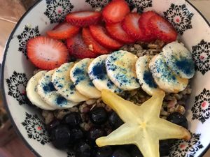 Blu phoria  at a'a Roots Health Cafe in Lahaina