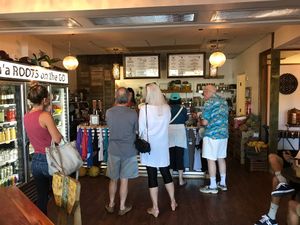 Inside... Good island vibes.  at a'a Roots Health Cafe in Lahaina