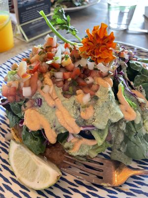 Tostadas  at a'a Roots Health Cafe in Lahaina