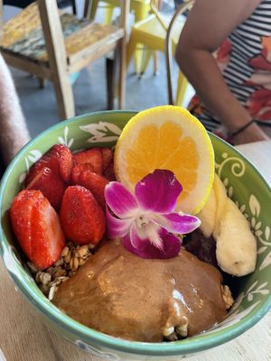 Açaí bowl  at a'a Roots Health Cafe in Lahaina