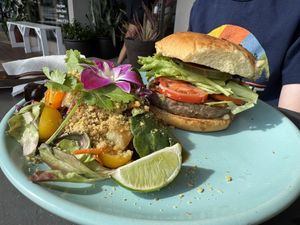   at a'a Roots Health Cafe in Lahaina