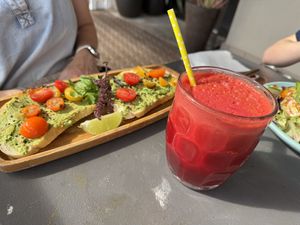   at a'a Roots Health Cafe in Lahaina