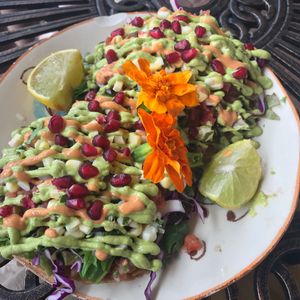 Tostada special at a'a Roots Health Cafe in Lahaina