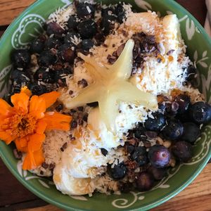Smoothie bowl at a'a Roots Health Cafe in Lahaina