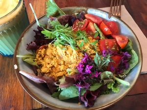 Tofu scramble bowl  at a'a Roots Health Cafe in Lahaina
