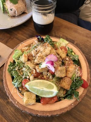Caesar salad at a'a Roots Health Cafe in Lahaina
