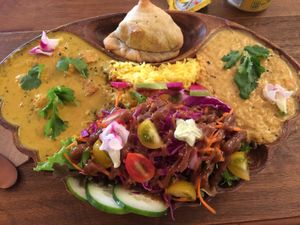 Monday's Indian food special at a'a Roots Health Cafe in Lahaina