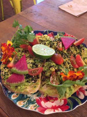 Avocado toast at a'a Roots Health Cafe in Lahaina