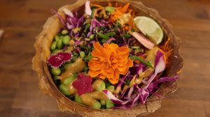 Sobs noodles  at a'a Roots Health Cafe in Lahaina