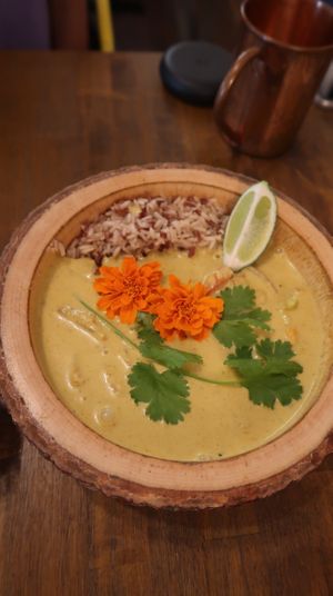 Curry bowl  at a'a Roots Health Cafe in Lahaina