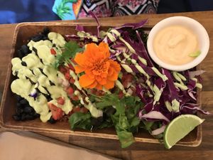 Naked burrito  at a'a Roots Health Cafe in Lahaina